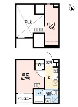 アルモ四女子の物件間取画像